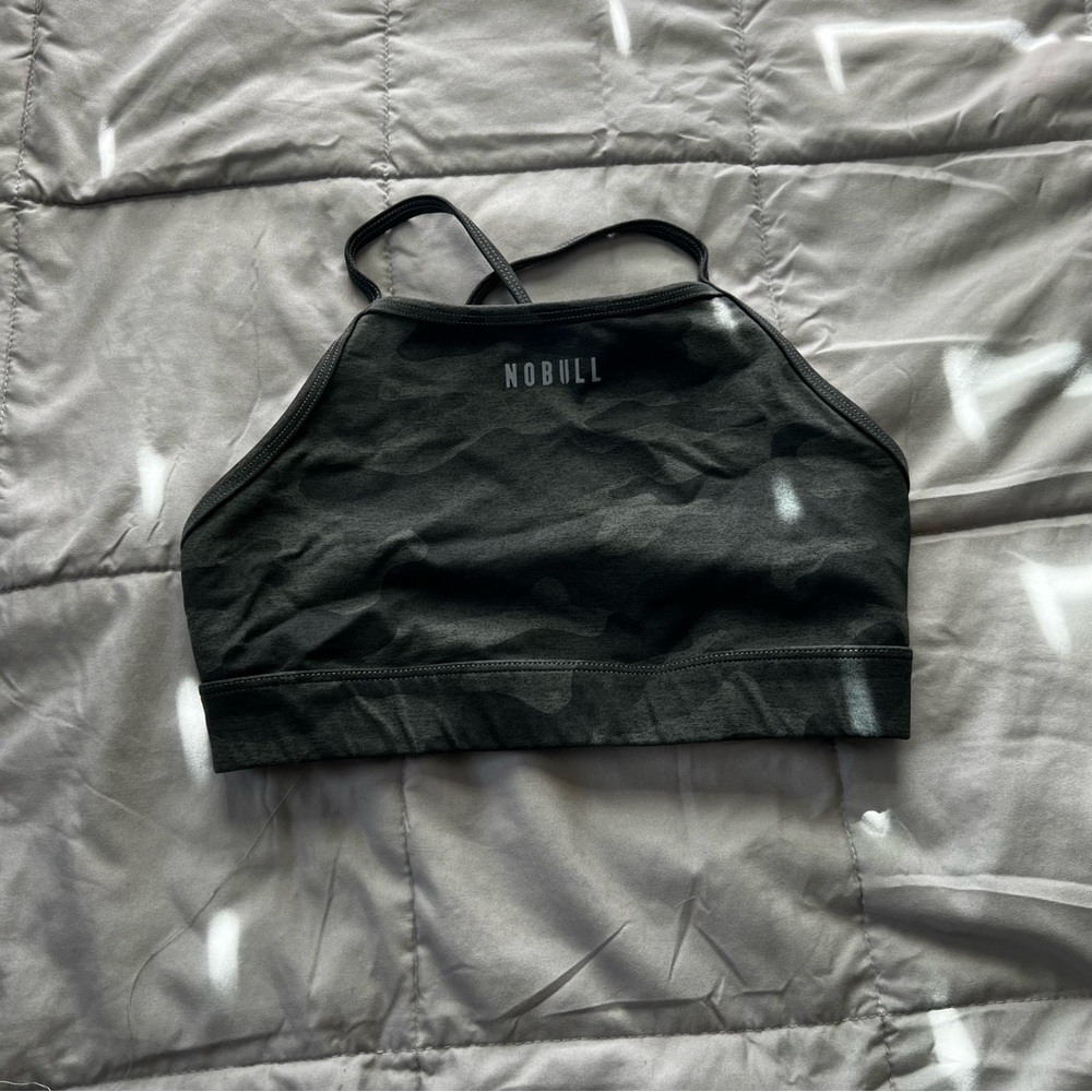 No Bull sports bra, camo, medium, racerback